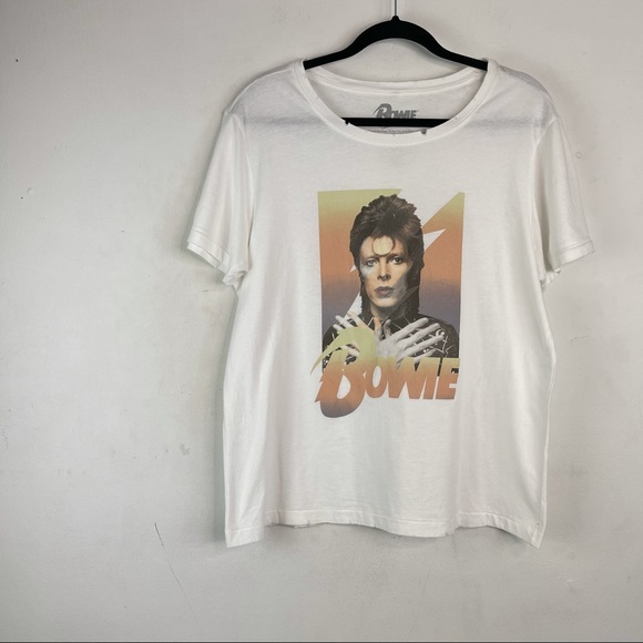 David Bowie Ziggy Stardust Distressed Tee NWT Size L - Picture 3 of 10